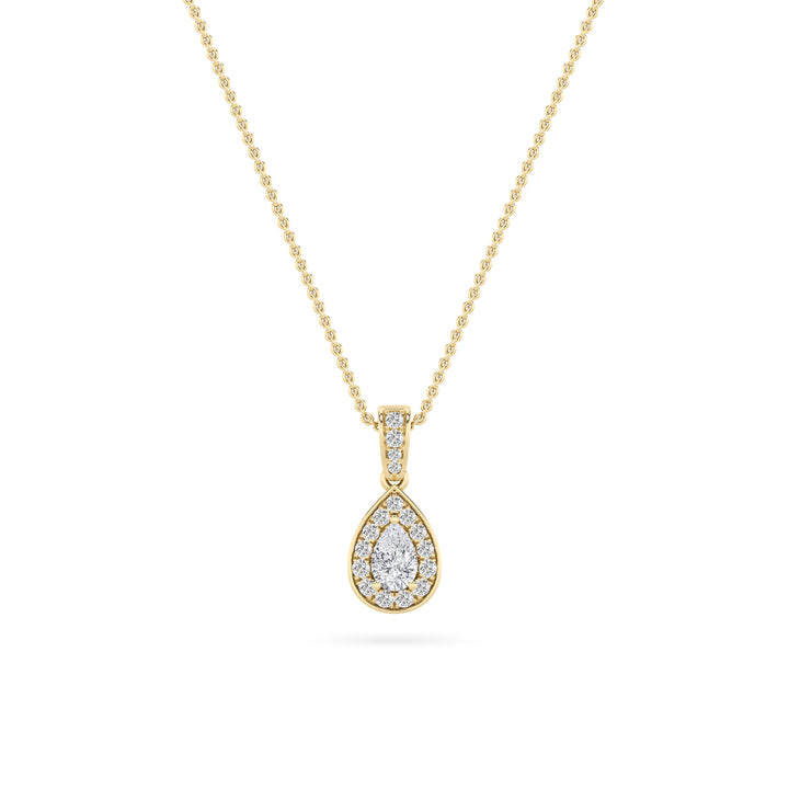 14K Yellow Gold Lab Diamond Pendant 1.25ctw