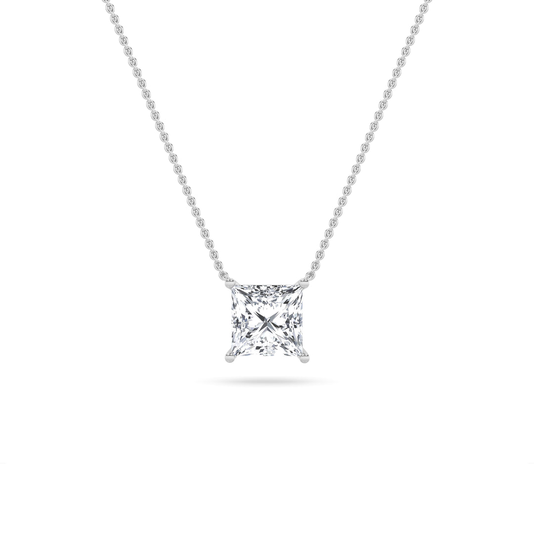 14K White Gold 1ctw F+VS Lab Diamond Pendant