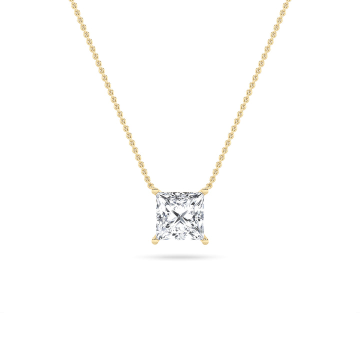 14K Yellow Gold 3ctw Lab Diamond Pendant