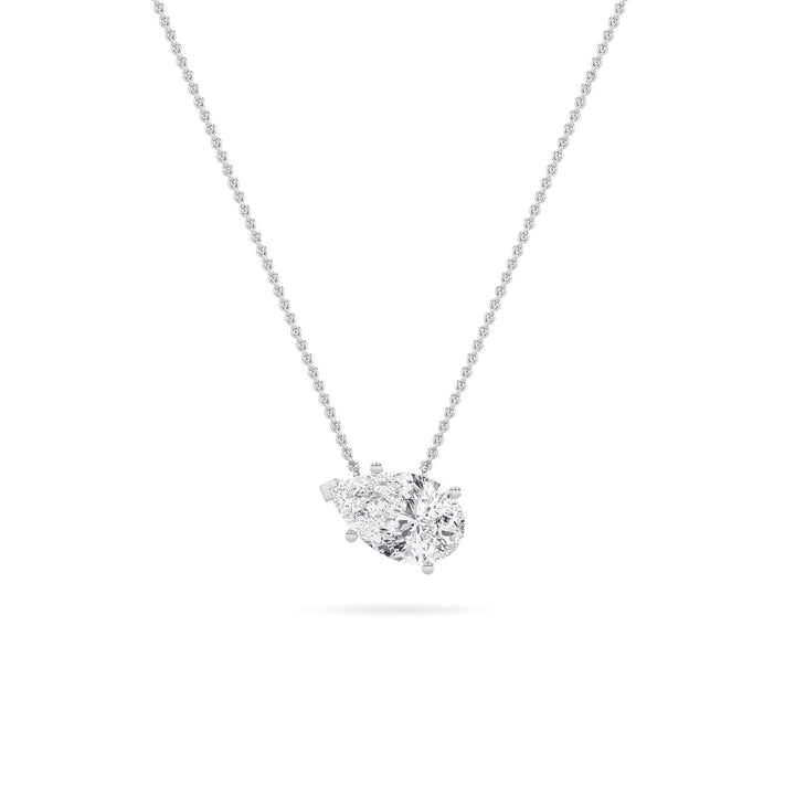 14K White Gold Lab Diamond Pendant 2.9ctw F+VS+