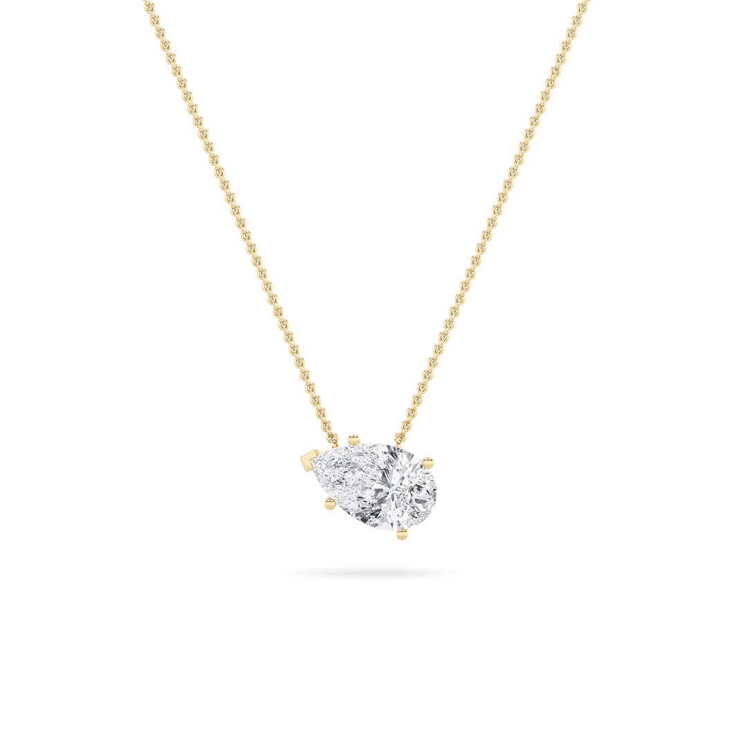 14K Yellow Gold 2ctw Lab Diamond Pendant