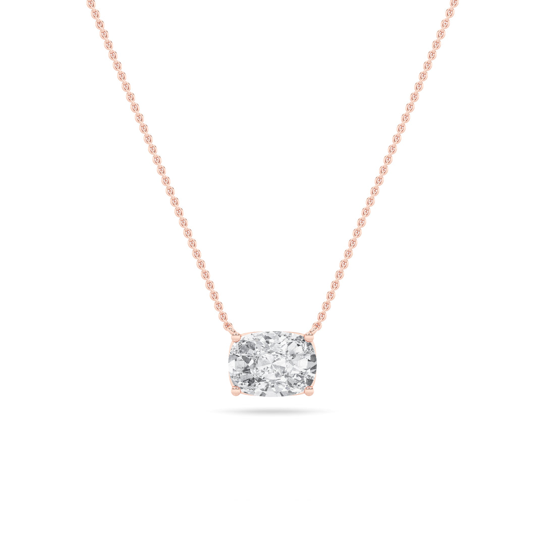 14K Rose Gold 1ctw F-VS+ Lab Diamond Pendant
