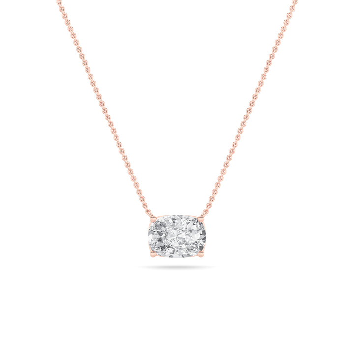 14K Rose Gold 1ctw F-VS+ Lab Diamond Pendant