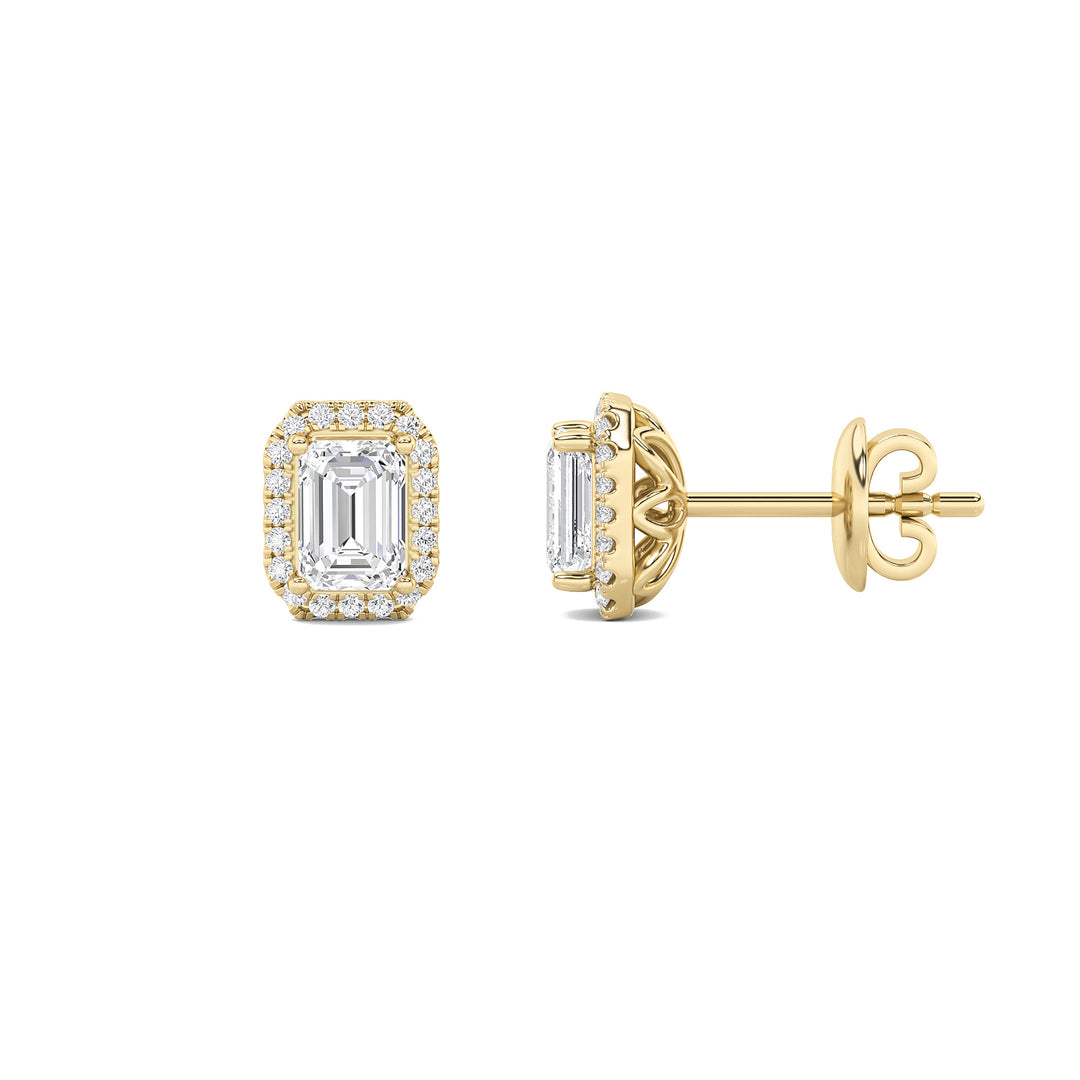 14K Yellow Gold Lab Diamond Studs 2.1ctw F+ VS+