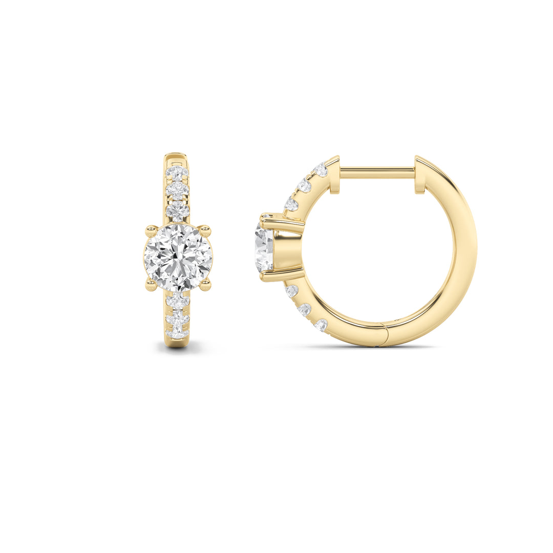 14K Yellow Gold 1.5ctw Lab Diamond Stud Earrings