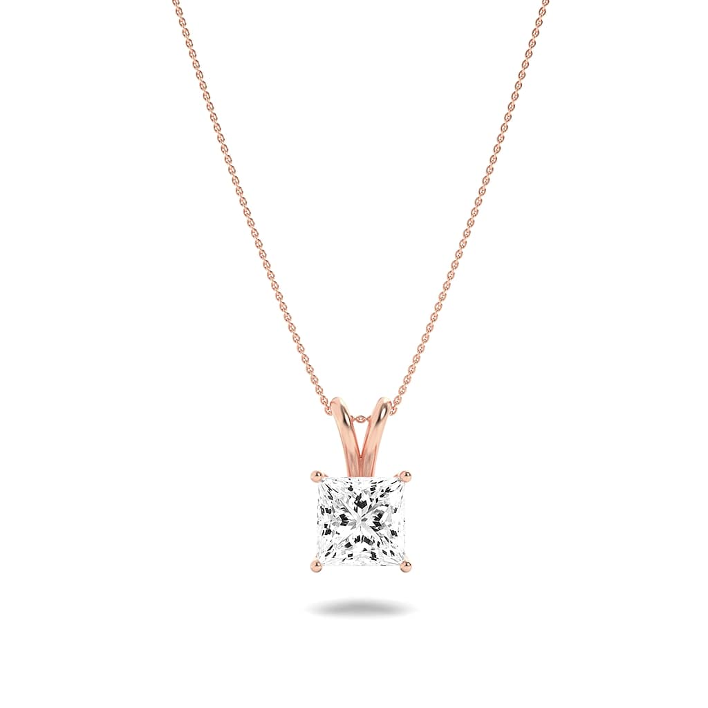 14KR 3ct Lab Diamond Pendant Timeless Charm