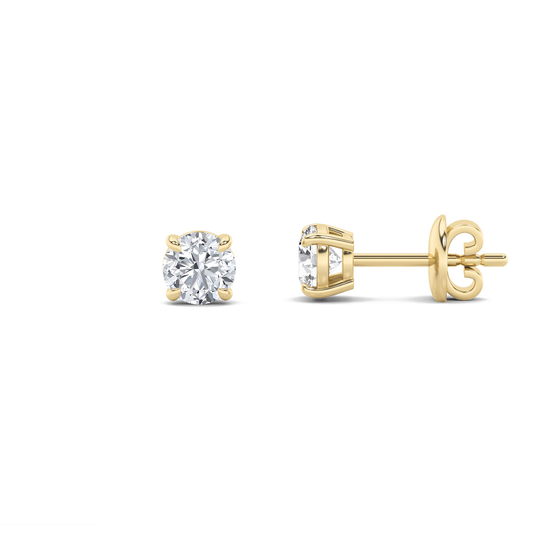 14KY 0.52ctw F+VS Lab Diamond Stud Earrings