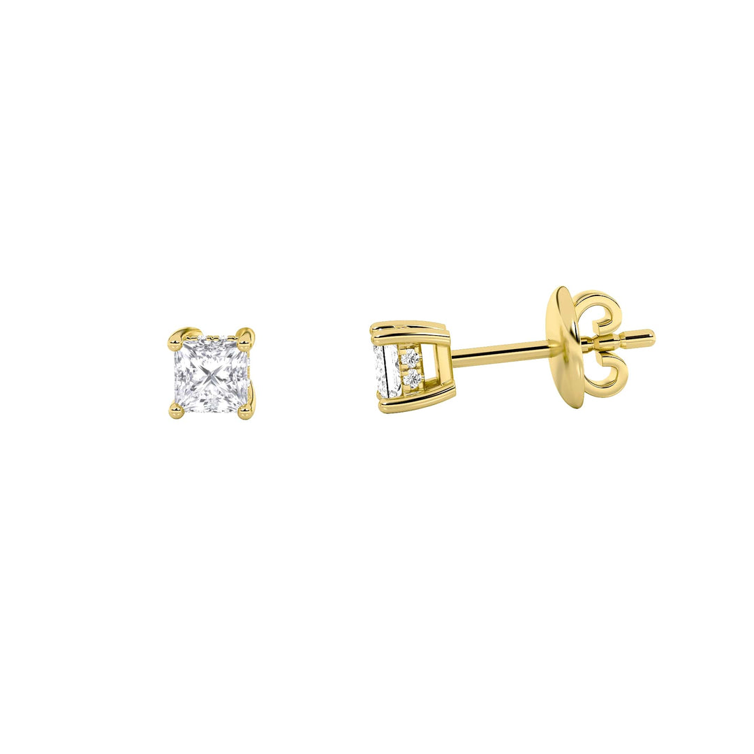 14KY 2ct Lab Diamond Stud Earrings F+VS+