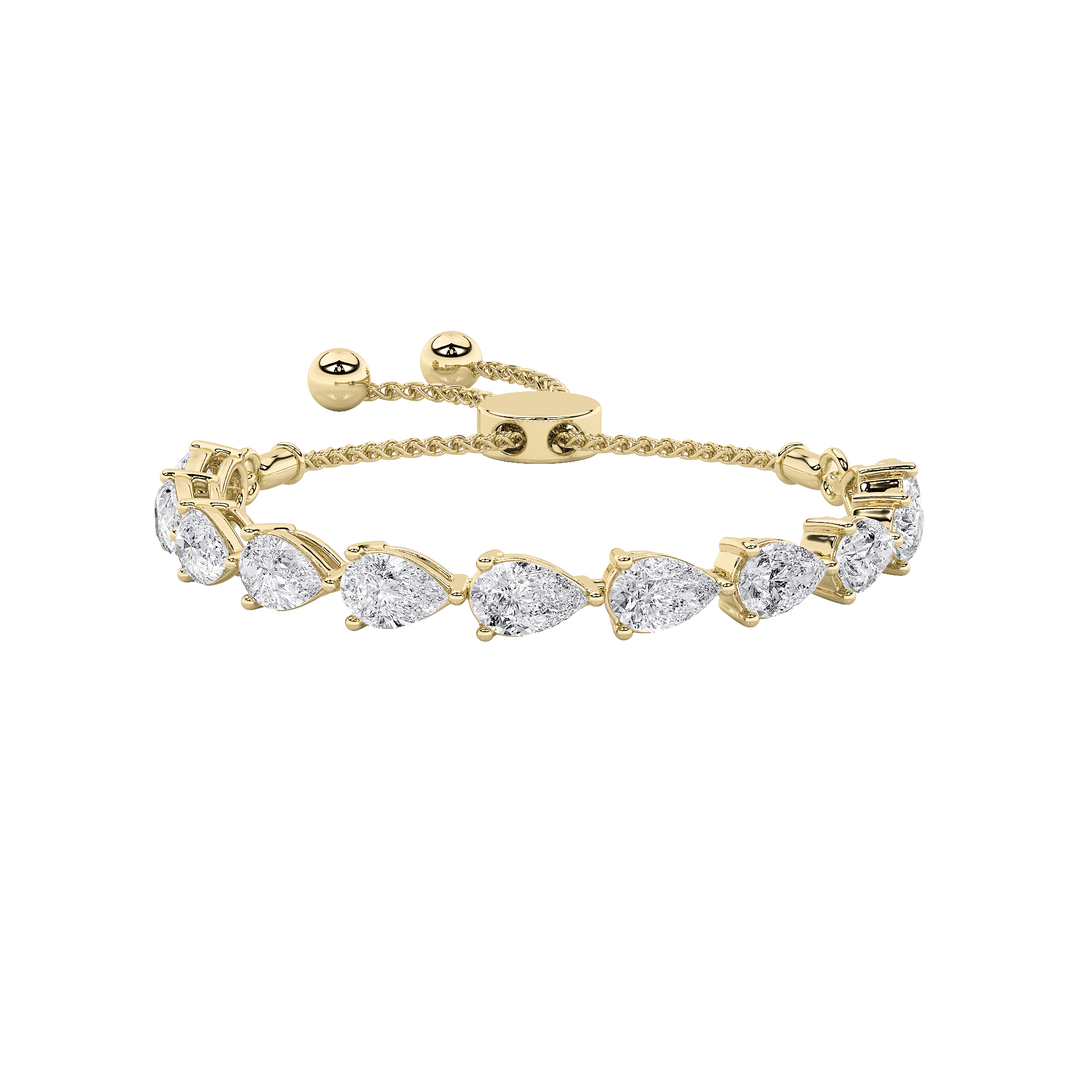 14KY 3.5ct Lab Diamond F+VS+ Tennis Bracelet