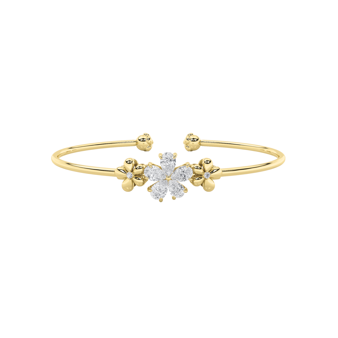 14K Yellow Gold 1.5ctw Lab Diamond Tennis Bracelet