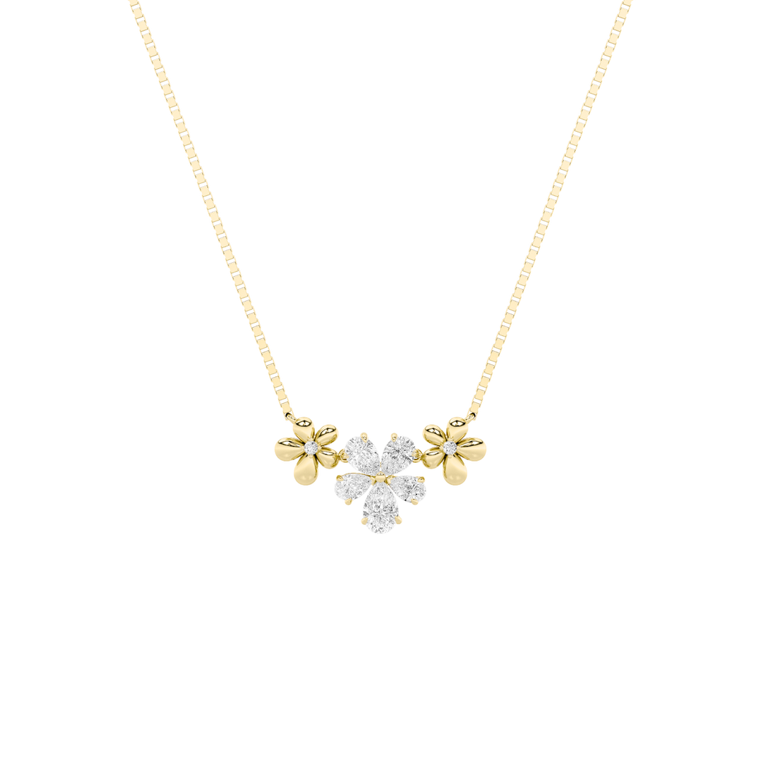 10KY 2ct G+VS+ Lab Diamond Pendant Necklace