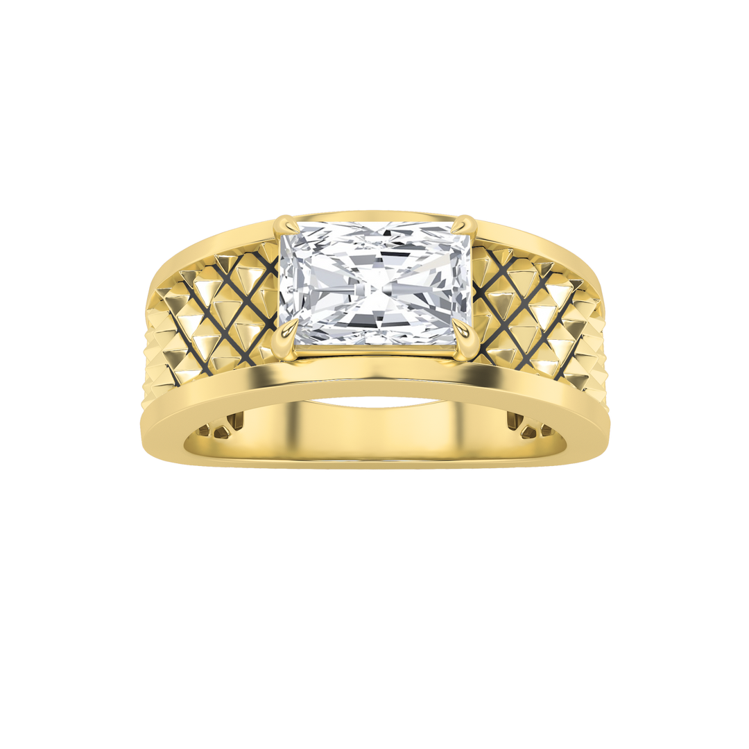 14KY Lab Diamond Mens Solitaire Ring 2ctw F+VS+ Sz 10