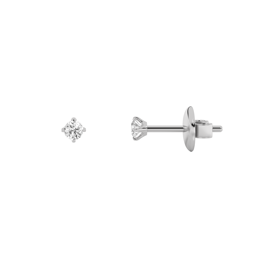 14KW 0.41ctw Lab Diamond Stud Earrings F+VS+