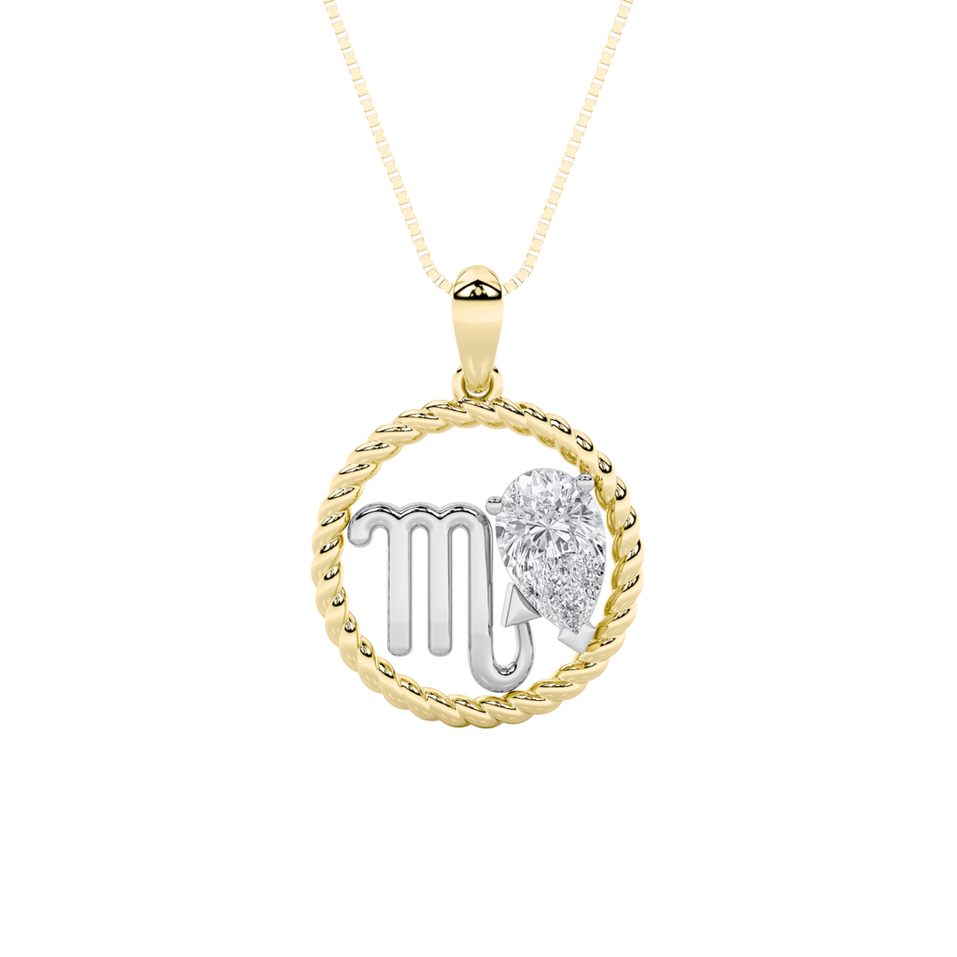 14K White Gold Lab Diamond Pendant 1ct F/VS+