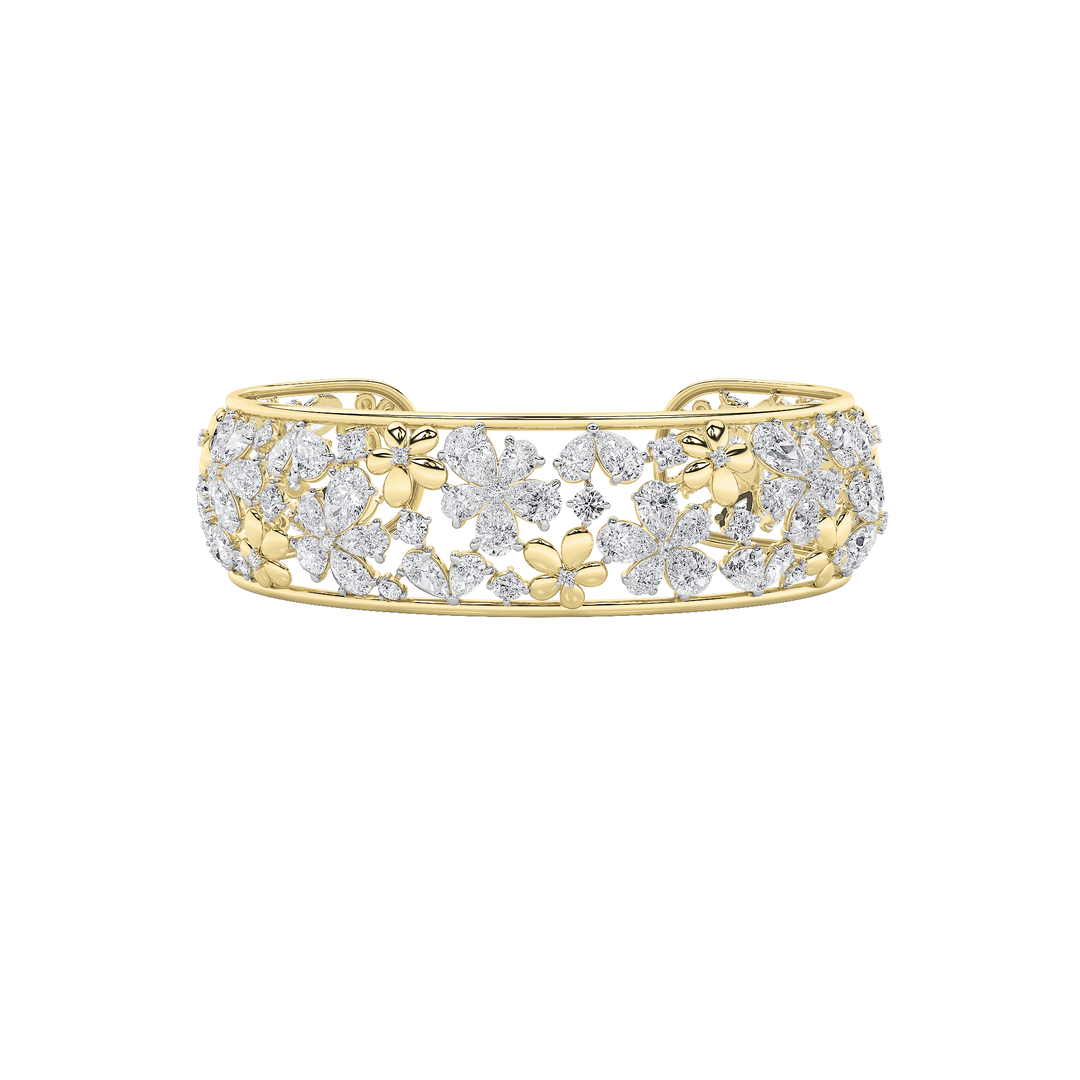 14KY Lab Diamond Tennis Bracelet 27ctw F+VS+