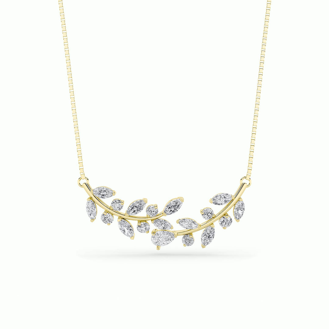 14KY 2.5ct F+VS+ Lab Diamond Pendant Necklace