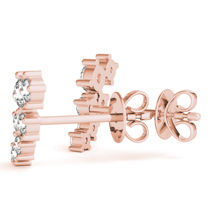 LAB GROWN DIAMOND FASHION EARRINGS ROUND