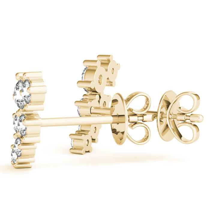 LAB GROWN DIAMOND FASHION EARRINGS ROUND