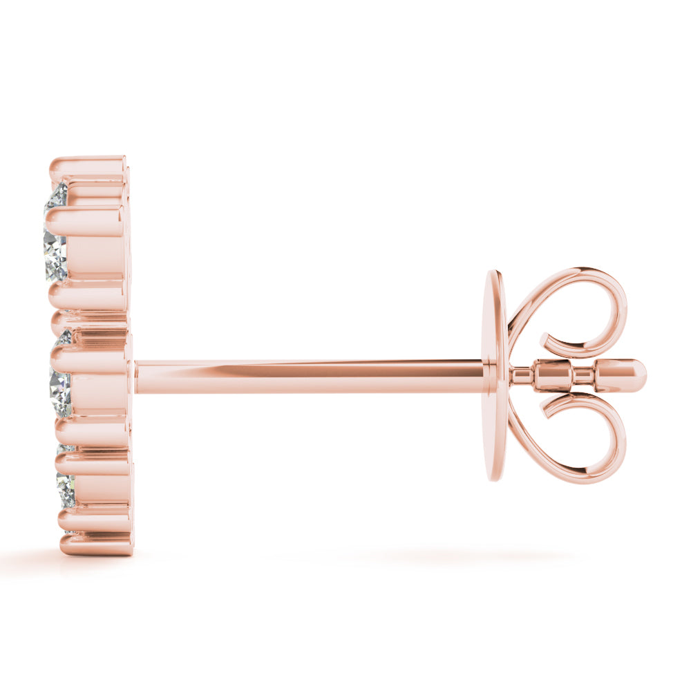 LAB GROWN DIAMOND FASHION EARRINGS ROUND