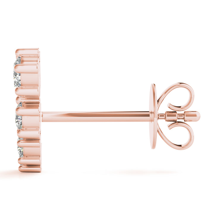 LAB GROWN DIAMOND FASHION EARRINGS ROUND