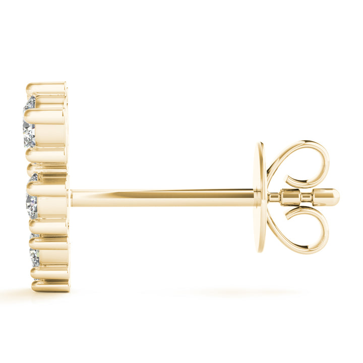 LAB GROWN DIAMOND FASHION EARRINGS ROUND