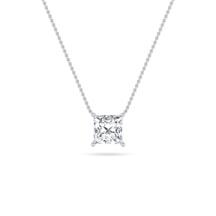 14K White Gold 1ctw F+VS Lab Diamond Pendant