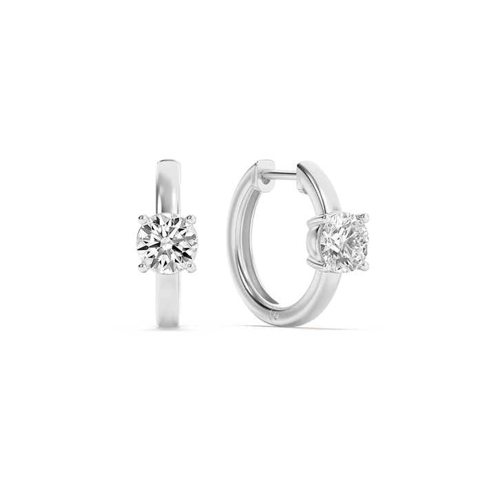 14K White Gold 1.5ctw Lab Diamond Stud Earrings